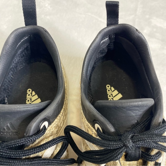 Adidas Men’s Satellize MC Plein Air Sneaker GUC Tan Black & White Stripes Sz 7.5 - Picture 6 of 10